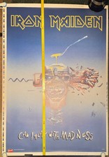 Nr1 Iron Maden Poster Extrem selten Retro Orig. Farbmuster mit Druckmarken Rare!