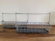 2 Stück Ikea Bygel Fintorp 34x10cm Metall Silber  Hängekorb 900.726.48