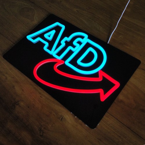 Afd black edition neon schild - afd,