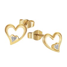 Goldmaid Ohrstecker Herzen 375