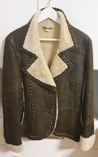 Hochwertige HEINE Lammfelljacke Lederjacke Blogger Lammfell Jacke Gr 40 w.NEU