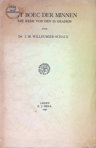 Dat boec der minnen - dat,