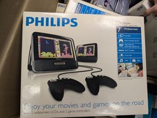 Philips pD7032 Tragbarer DVD-Player, Inkl. 2 Monitore, 20+ Filme