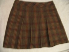 Falten Rock Wollrock Tweed