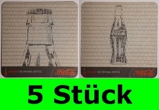 5 Stück Bierdeckel Coca Cola
