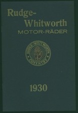 Rudge Whitworth Motorräder 1930 Motorrad Verkaufsprospekt sales brochure RP