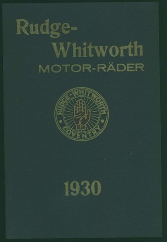 Rudge whitworth motorräder - whitworth,