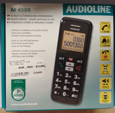 Audioline M 4500 Senioren-Mobiltelefon, 3 Schnellwahltasten, großes Display