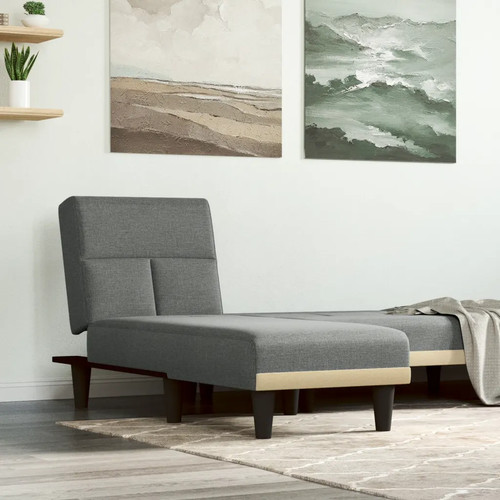 Chaiselongue dunkelgrau - chaiselongue,