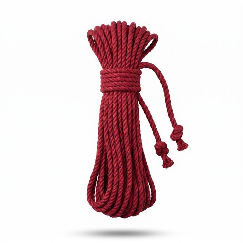Premium juteseil rot - 8m, –