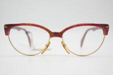 Vintage Brille Gianni Versace 463 Rotbraun Gold Oval Brillengestell eyeglasses