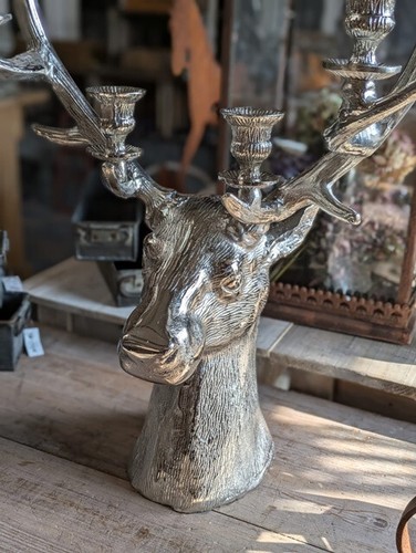 Kerzenleuchter hirsch büste - kerzenleuchter,