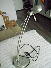 silberne Tisch/Bürolampe, Edi Light, Art. 50613