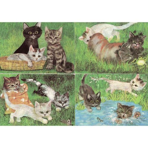 8er pack ddr katzenpostkarten - 8er-pack, ddr-katzenpostkarten