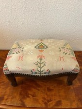 Fußbank Holz antik stabil und