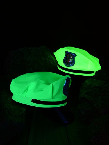 Schwarzlicht polizeimütze - schwarzlicht,