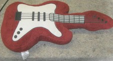 Kissen in Gitarrenform Gitarre Bass rotbraun, 66 cm lang