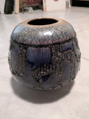 Vintage fat lava vase - fat, baco
