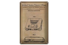 Blechschild Patent 20x30 cm