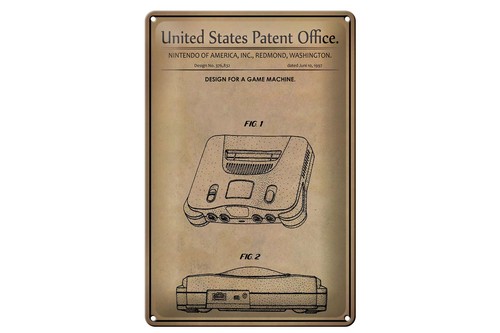 Blechschild patent 20x30 - 20x30, cm
