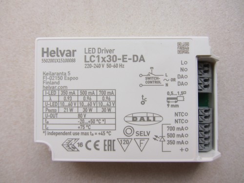 Helvar led driver - helvar, lc1x30-e-da