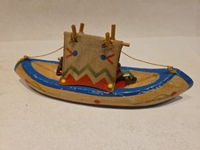 Indianerkanu mit Zelt Indianer