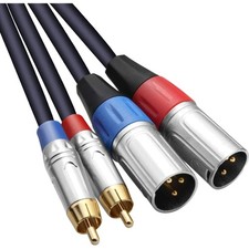 Cinch Kabel XLR 2er Stereo