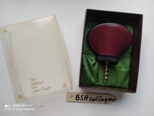 ◄◄ BSH ►► Sieger 600 Korkenzieher Echtes Leder Artikel 602/1 Solingen VINTAGE