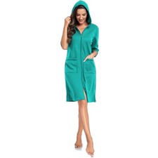 Damen Waffelpique Bademantel