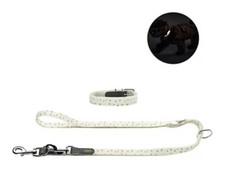 HUNTER® Hunde-Halsband+Leine reflektierend witterungsbeständig pflegeleicht Set