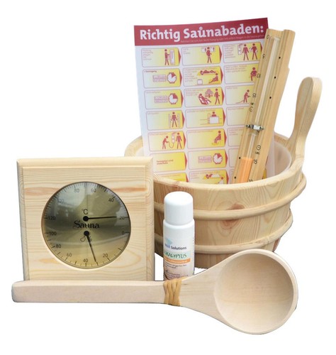 Sauna zubehörset teilig - zubehörset, 6-teilig