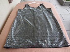 Pailletten Kleid silberfarben