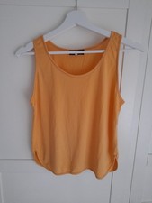 ** Cocon * Wunderschönes 100%  Seiden Damen Oberteil * Gelb * Ohne Ärmel * Gr.M*