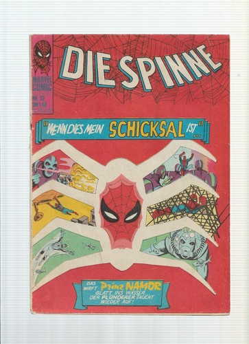 Marvel comic die - -, spinne