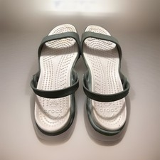 Crocs Cleo Slide Sandals Gray