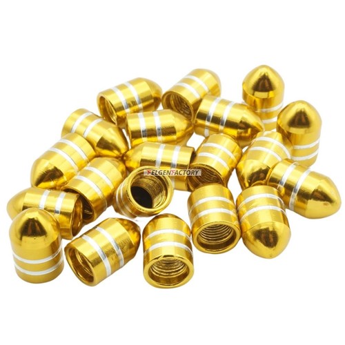 20x ventilkappen gold orange - 20x,