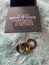 Ernstes Design 3 Ringe,1x Silk Wood, 2x Stahl Juwelier Knörr OPV