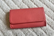Handtasche Clutch von Hallhuber Erdbeere, Lachs