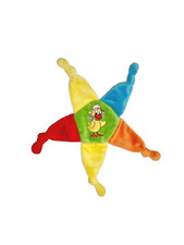 Schnatterinchen gelb blau rot Heunec Kuscheltuch Stern Schmusetuch Schnuffeltuch