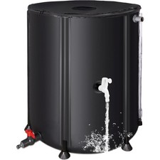 Faltbare Regentonne 200 Liter Wasserfass mit Hahn Fallrohr Filter
