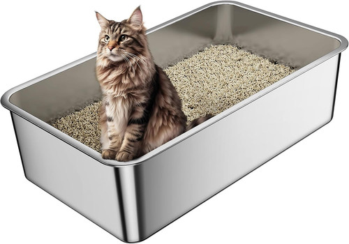 Edelstahl katzenklo xxl - edelstahl,