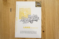 LANZ Mädrescher Prospekt Typ MD 260S 2 Seiten um 1960