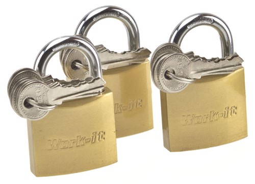 3er set vorhängeschlösser - 3er,