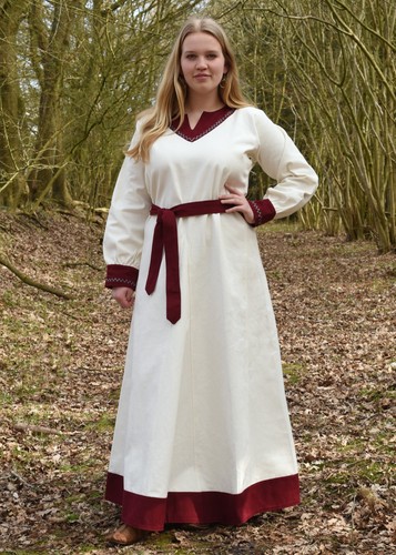 Wikingerkleid natur weinrot - wikingerkleid, natur/weinrot