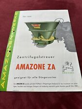 Prospekt  Original Amazone ZA Zentrifugalstreuer  Schlepper Brochure 1961