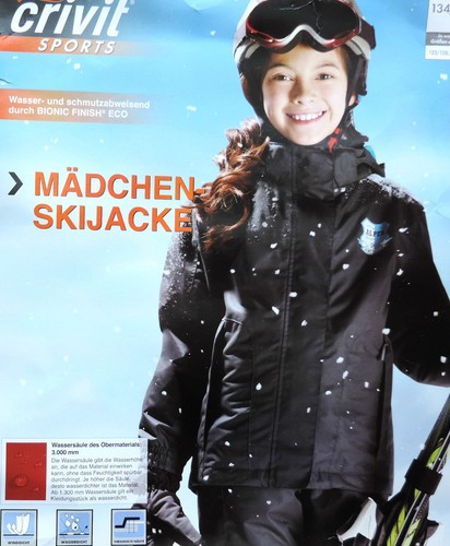 Mädchen skijacke 122 - mädchen, gr.
