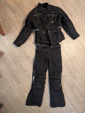 Motorrad Textil Kombi Protektoren Schwarz Motorradkombi Jacke: XXL, Hose: 102