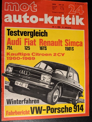 Mot porsche 914 - mot, 24/69