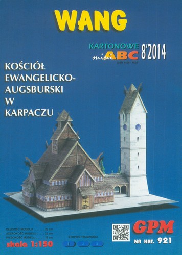 Kartonmodell stabkirche wang - kartonmodell,