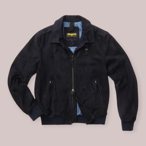 Blauer herren wildleder - blauer,